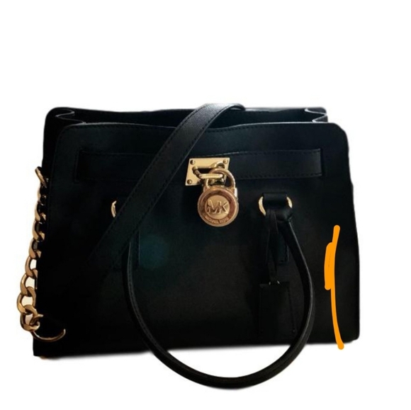 Michael Kors Hamilton Handbag Black - Picture 2 of 2